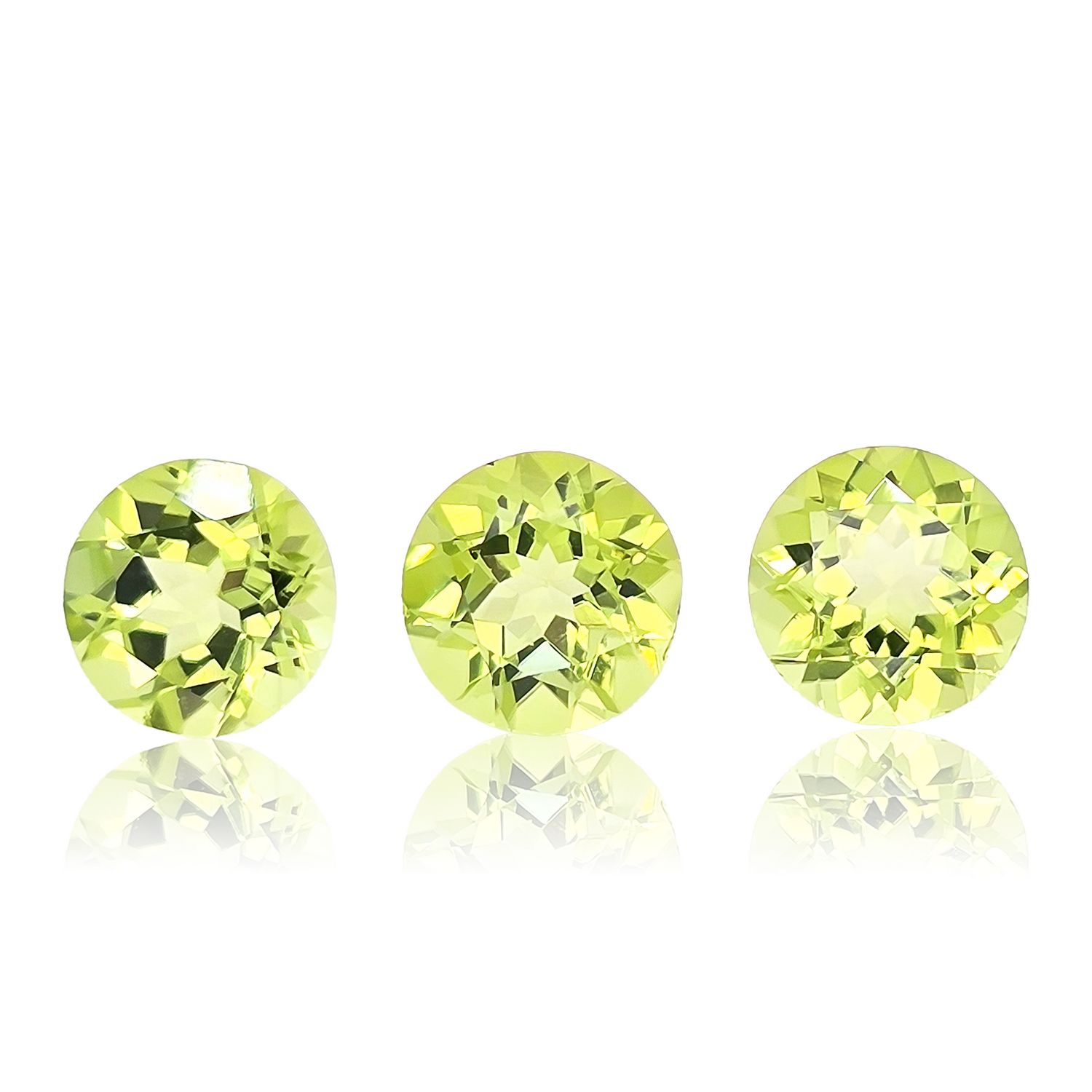 Péridot - Lot De 3 Pcs - 0,91 CT
