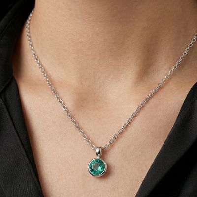 Pendentif Sertis Clos - Tourmaline Bleu De Namibie