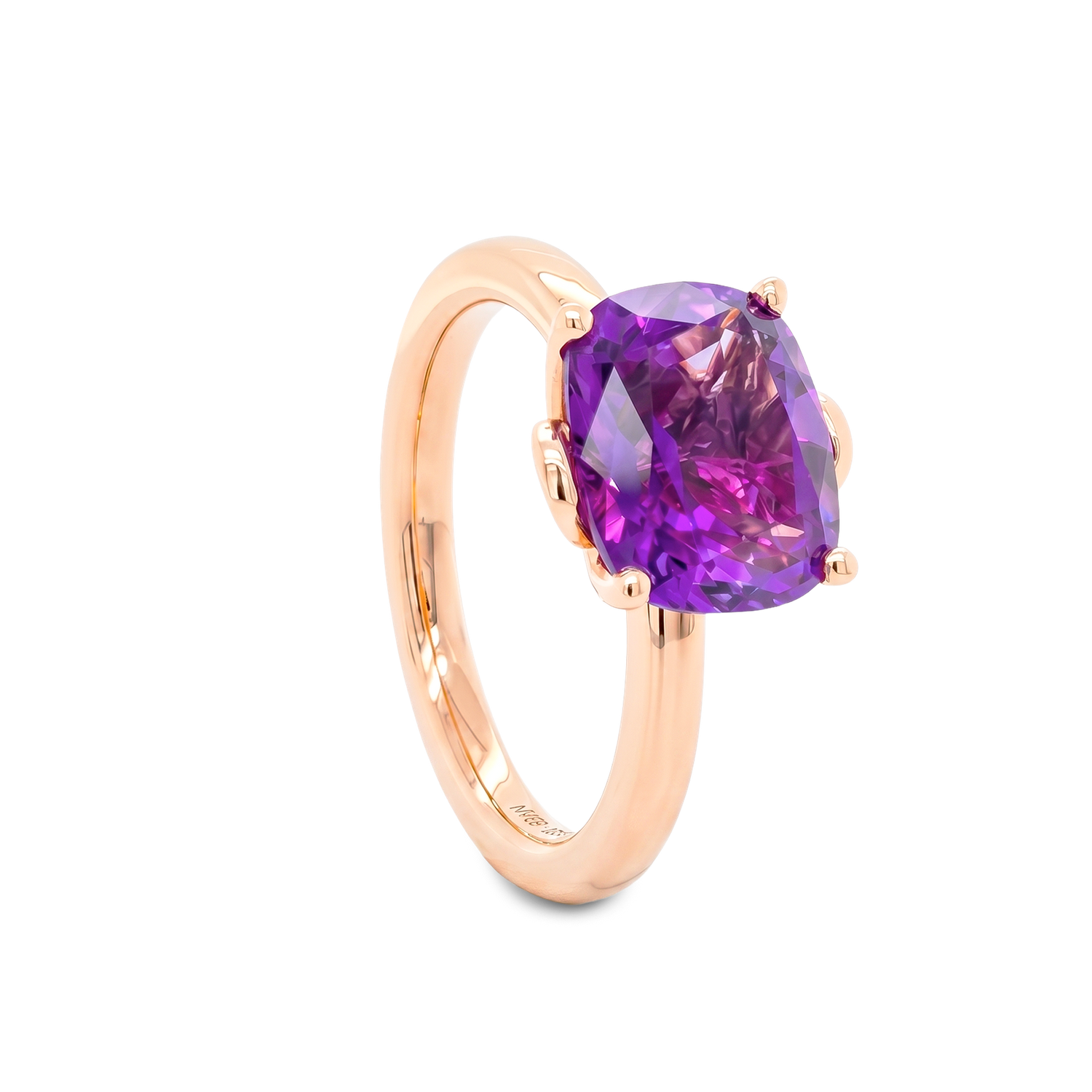 Bague - Améthyste Du Brésil - 2,55 CT