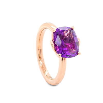 Bague - Améthyste Du Brésil - 2,55 CT