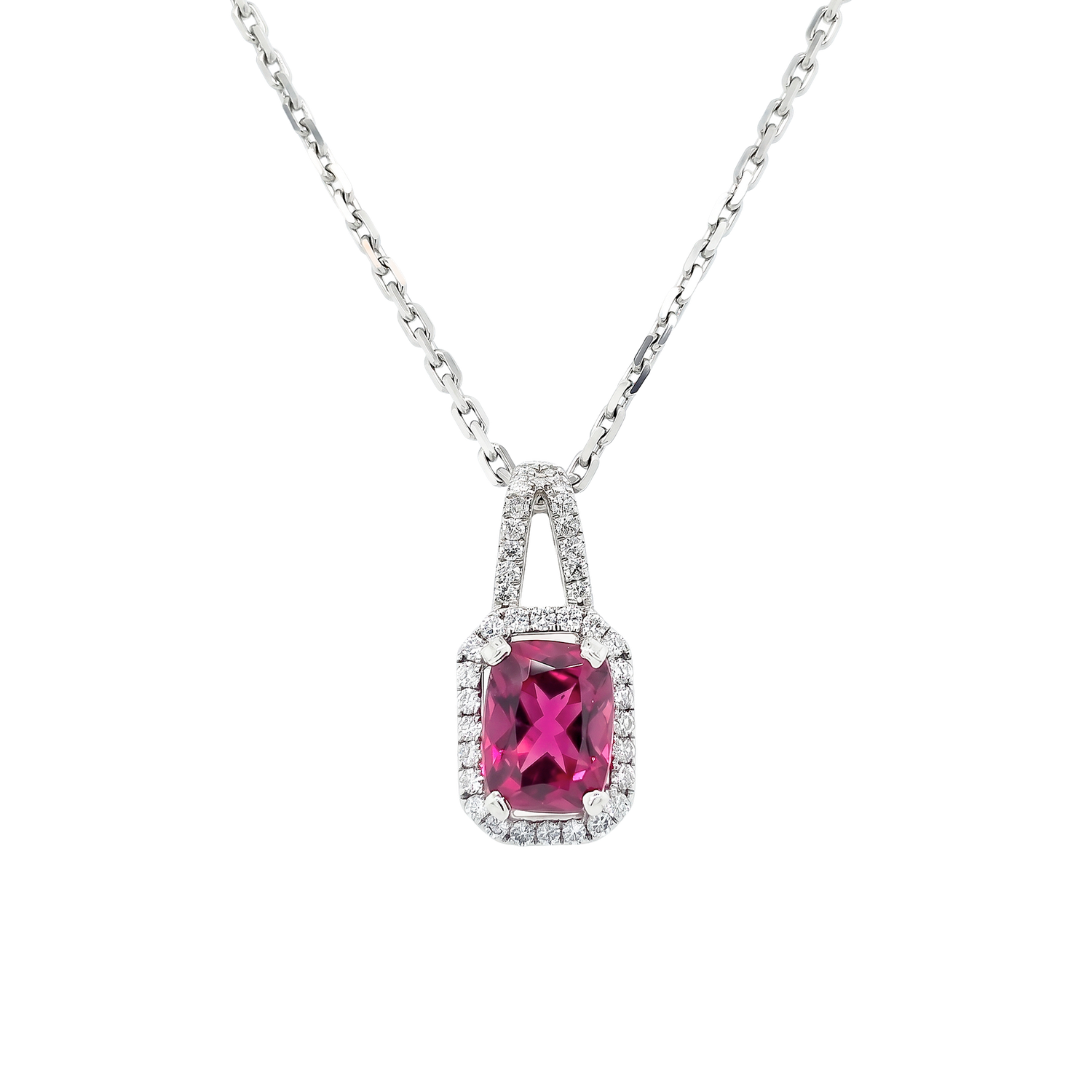 Collier Sertis - Tourmaline Rubellite Du Brésil