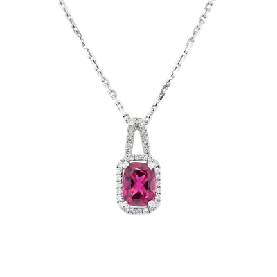 Collier Sertis - Tourmaline Rubellite Du Brésil