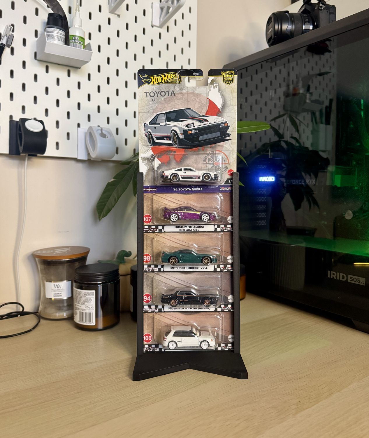 Stojak na 5 sztuk aut - kompatybilne z Hot Wheels
