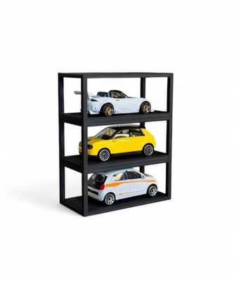 Stojak Box na 3 pojazdy 1:64 - kompatybilne z Hot Wheels