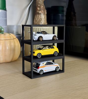 Stojak Box na 3 pojazdy 1:64 - kompatybilne z Hot Wheels