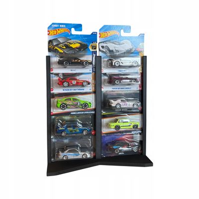Podwójny Stojak na 12 samochodzików 1:64 kompatybilny z Hot Wheels