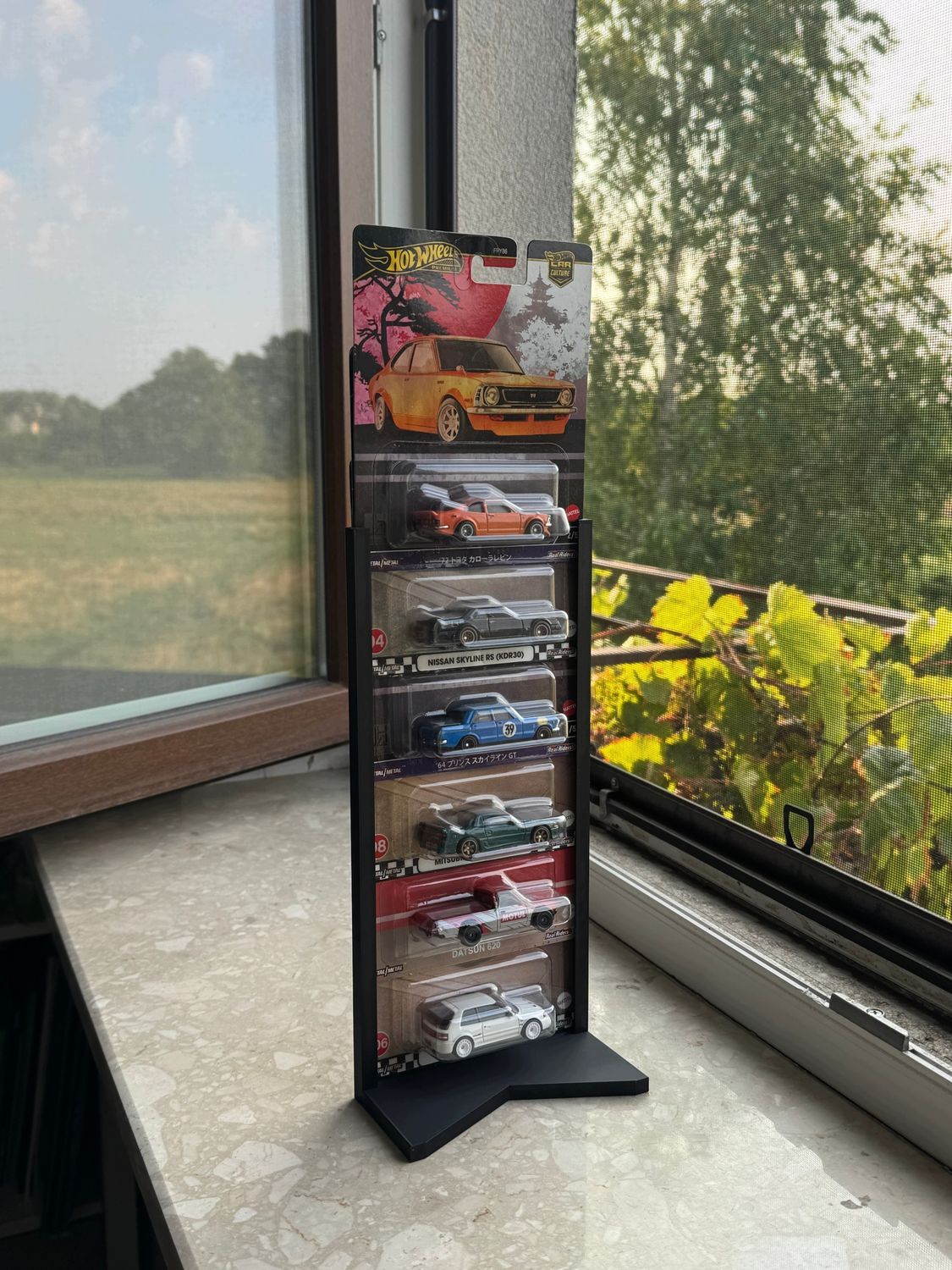 Stojak na 6 aut 1:64 kompatybilny z Hot Wheels Premium