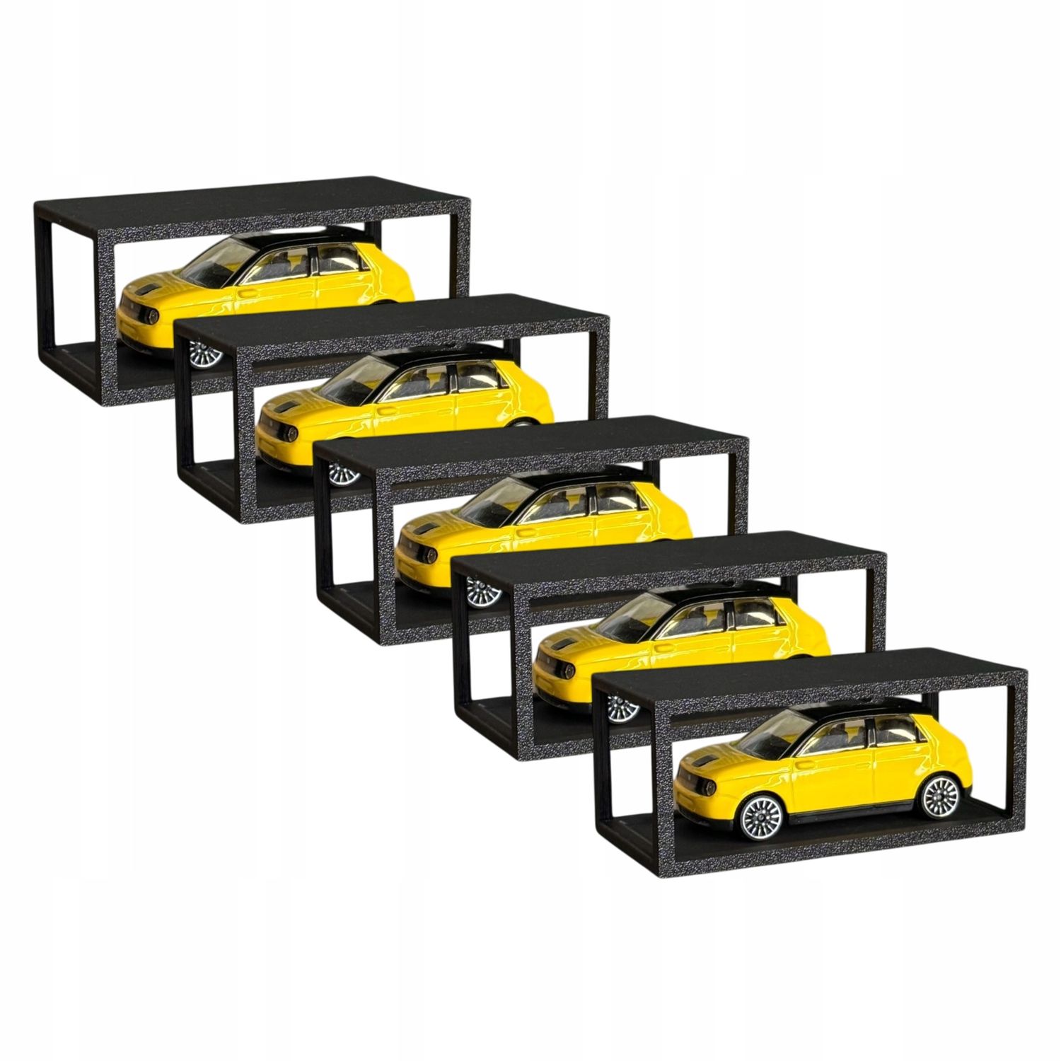 Zestaw 5 boxów na 1 samochodzik 1:64 kompatybilnych z Hot Wheels