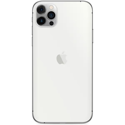 iPhone 12 Pro Max Srebrna Tylna Klapka Big Hole