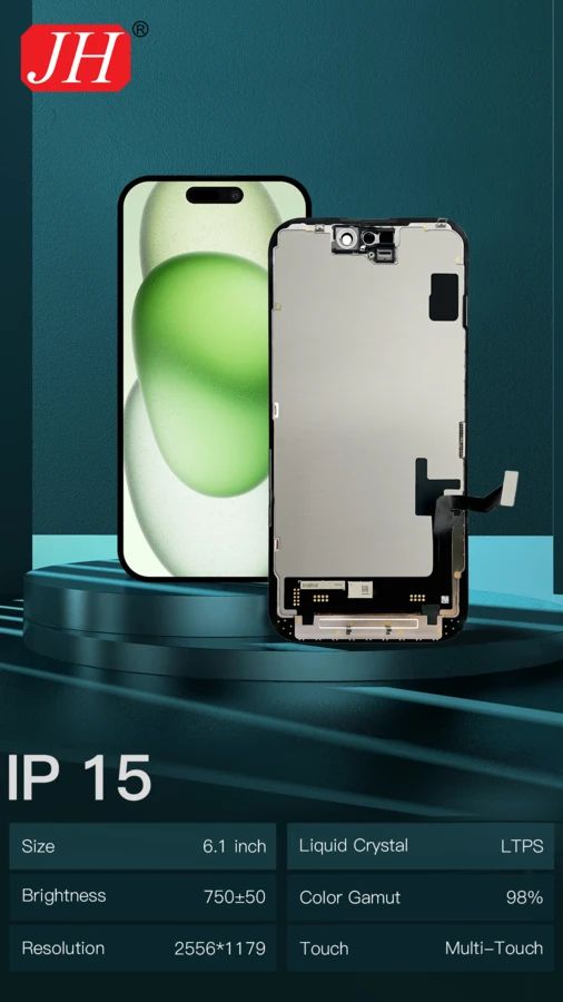 Wyświetlacz JH iPhone 15 FHD