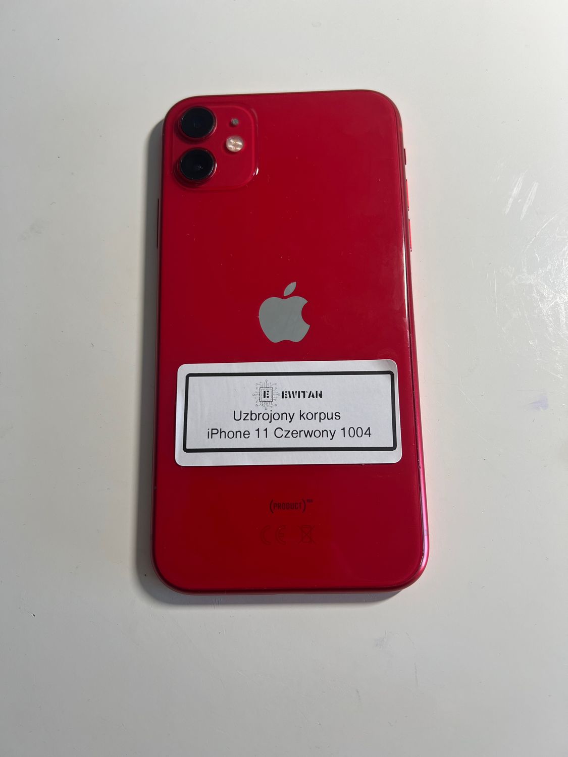 Używany korpus iPhone 11 Czerwony uzbrojony 1004