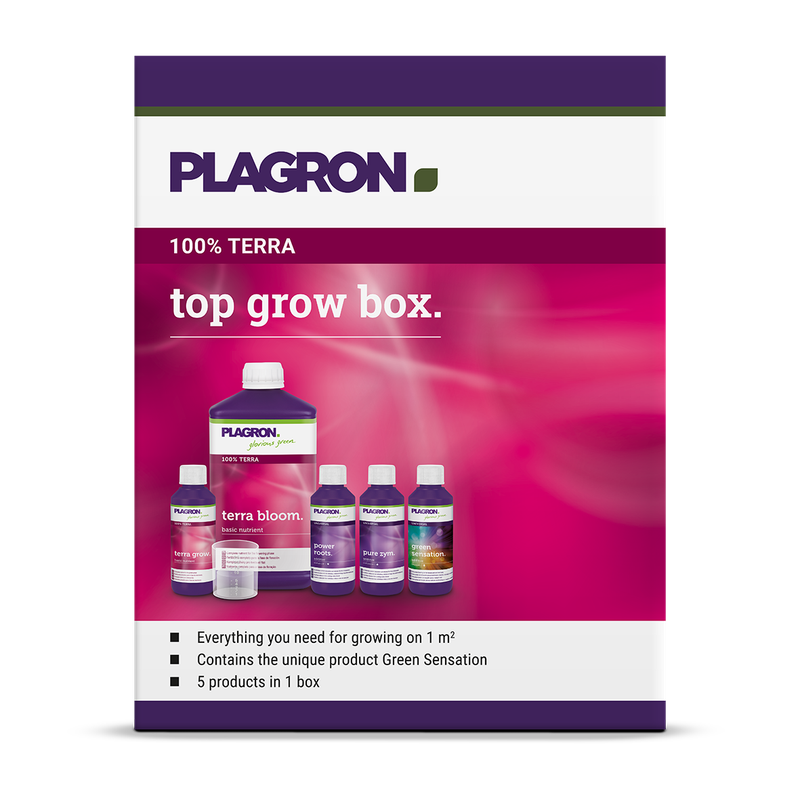 Plagron Top Grow Box 100% Terra – Komplettset für mineralische Nährstoffe