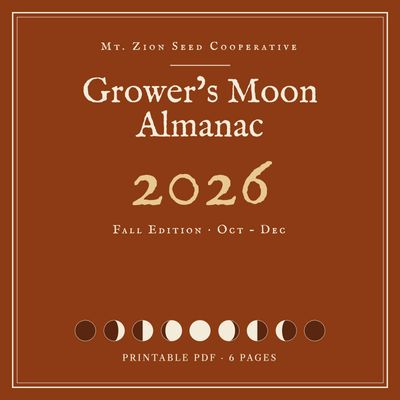 2026 Fall Moon Cycle Calendar