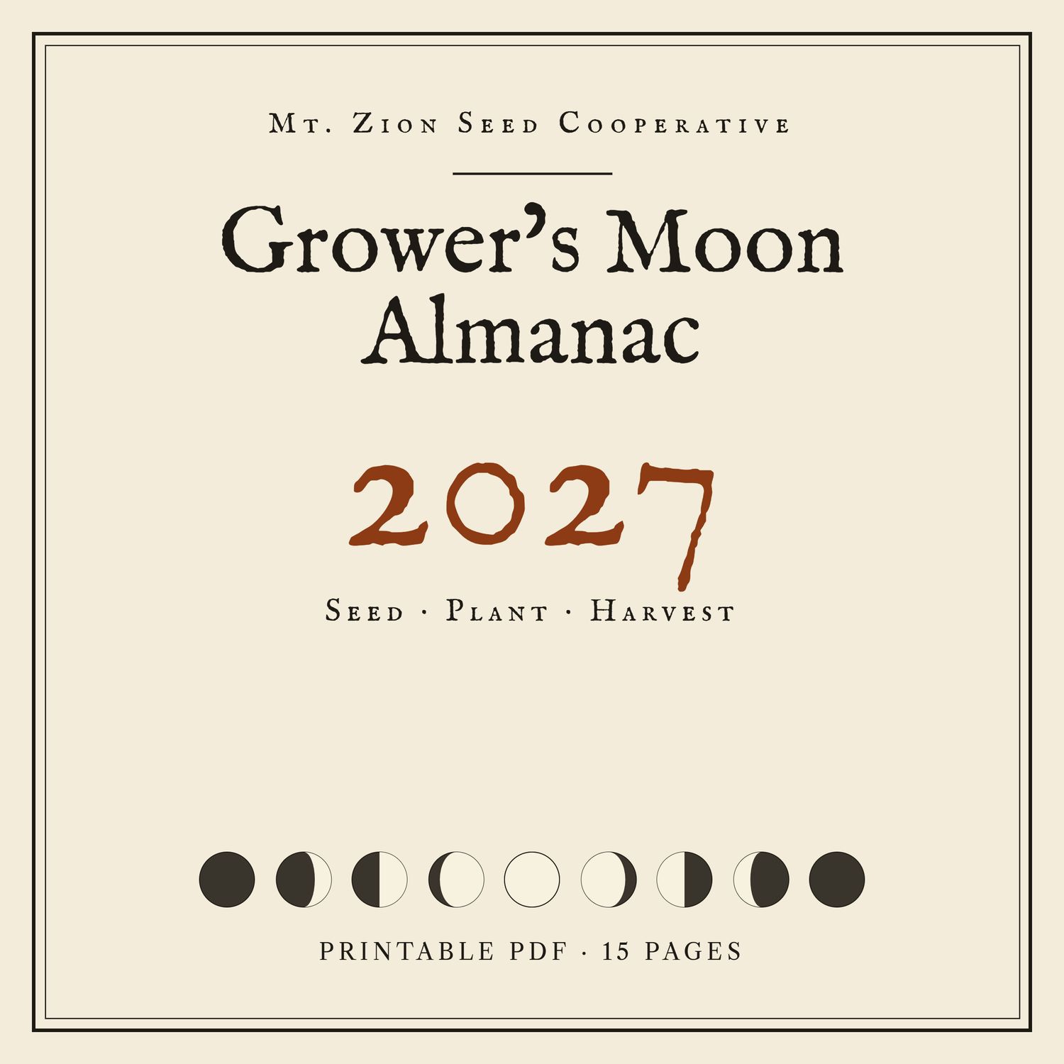 2027 Fall Moon Cycle Calendar