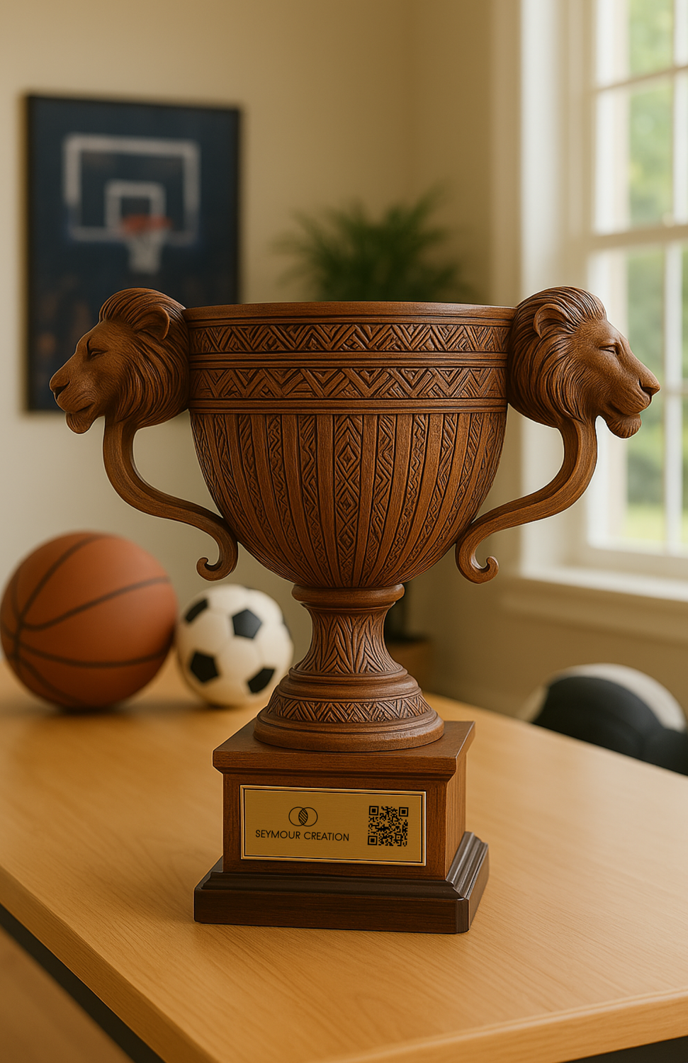 Coupe : Tête d'éléphants