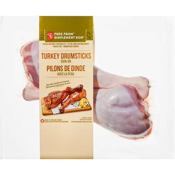 President&#39;s Choice Free From Skin On Turkey Drumsticks