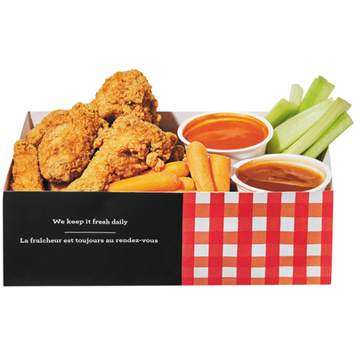 22 Wings with Carrots, Celery, Buffalo &amp; Chipotle Cheddar dip (After 11am)