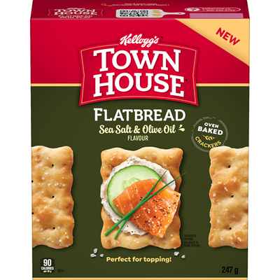 Kelloggs Flatbread Sea Salt &amp; Olive Oil Flavour