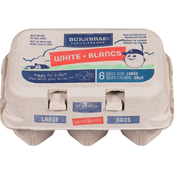 Burnbrae Farms Grade A White Eggs, Large