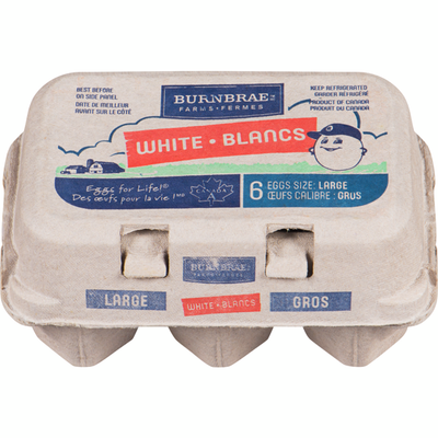 Burnbrae Farms Grade A White Eggs, Large