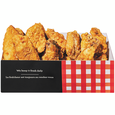 10 Wings &amp; 4 Chicken Strips with Veggies (After 11am)