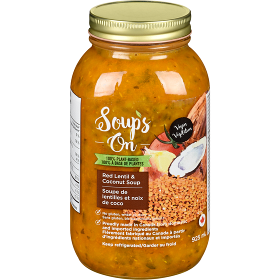 Soup&#39;s On Soup Red Lentil &amp; Coconut Soup