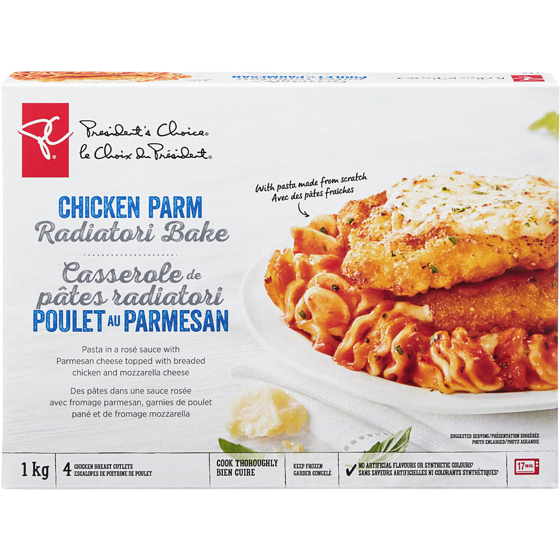 President&#39;s Choice Chicken Parm Radiatori Pasta Bake