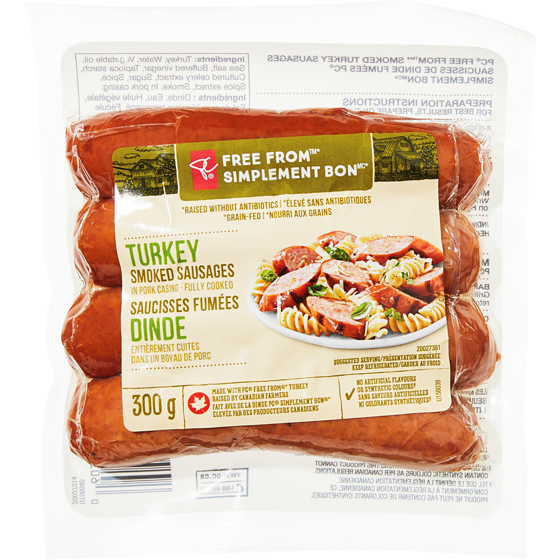 President&#39;s Choice Free From Turkey Smokies