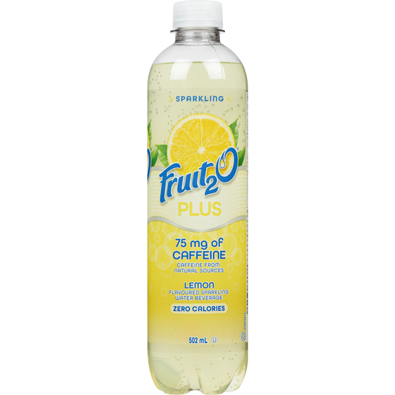 Fruit2O Flavoured Sparkling Water Beverage Plus Lemon