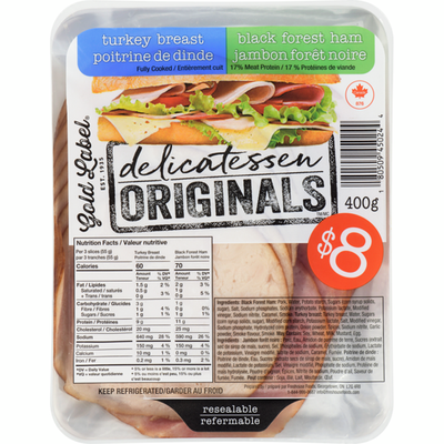 Gold Label Delicatessen Originals Turkey Breast Black Forest Ham