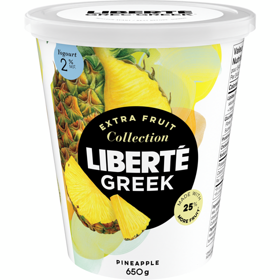 Liberte Greek 2% Extra Fruit Pineapple, High Protein
