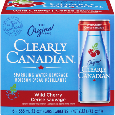Clearly Canadian Sparkling Water Beverage Wild Cherry