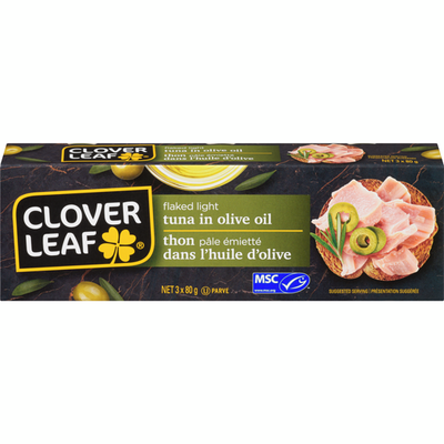 Clover Leaf Flaked Light Tuna In Olive Oil