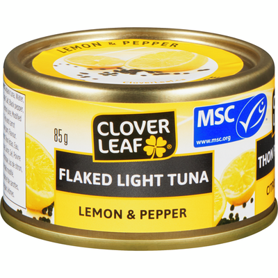 Clover Leaf Flaked Light Tuna, Lemon &amp; Pepper