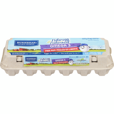 Burnbrae Farms Naturegg Free Run Omega 3 Eggs