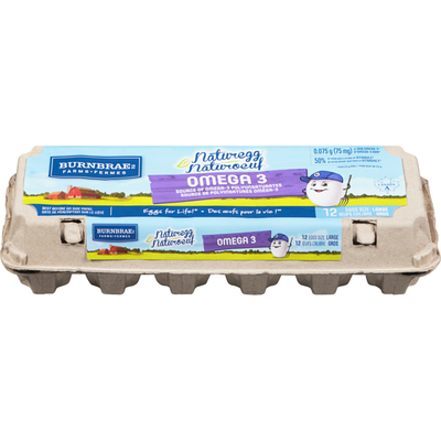Burnbrae Farms Naturegg Omega 3 White Eggs, Large