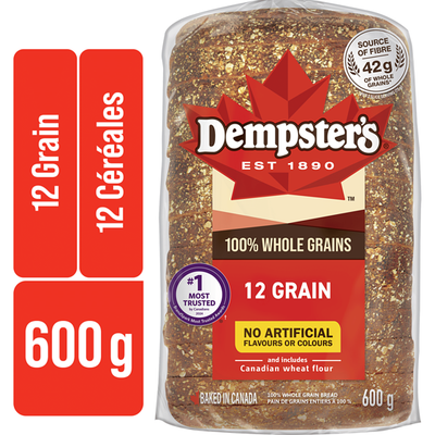 Dempster 100% Whole Grains 12 Grain Bread