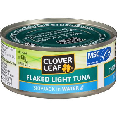 Clover Leaf Flaked Light Tuna, Skip Jack In Water