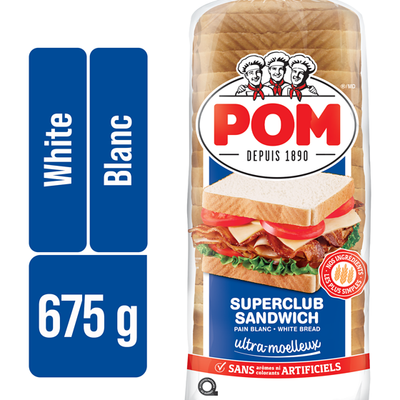 POM Ultra Soft Superclub Sandwich White Bread