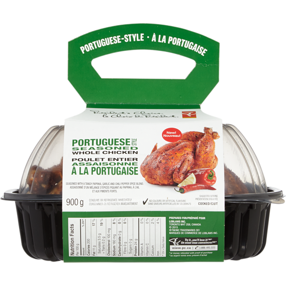 President&#39;s Choice Portuguese Style Seasoned Whole Chicken  (Available after 11am)