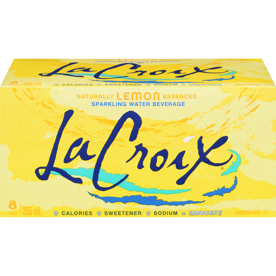 Lacroix Beverage Sparkling Water Beverage Natural Lemon Flavoured