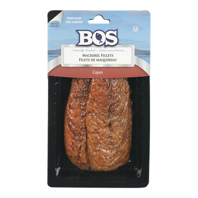 Bos Smoked Mackerel Fillets, Cajun