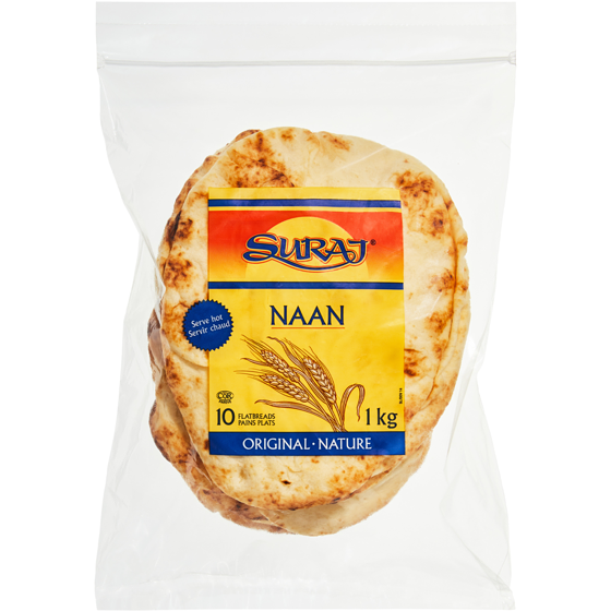 Suraj Naan Original Flatbreads, 10 pack