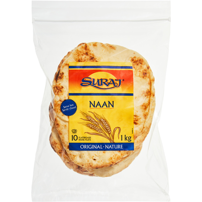 Suraj Naan Original Flatbreads, 10 pack