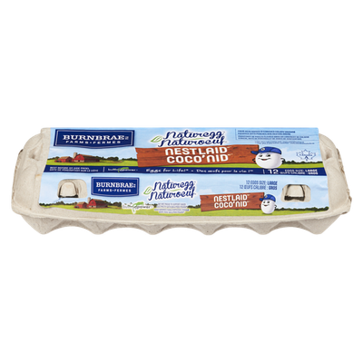 Burnbrae Farms Naturegg Nest Laid White Eggs, Large