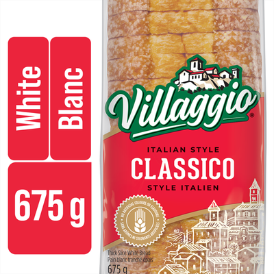 Villaggio Classico Italian Style Thick Slice White Bread