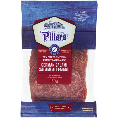 Pillers Dry Cured Smoked German Salami