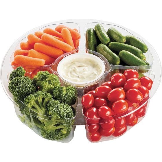 Veggie Platter, Small (Broccoli, Carrots, Mini Cucumbers, &amp; Grape Tomatoes)
