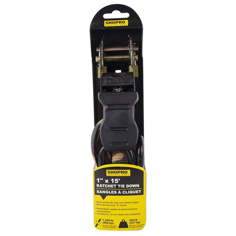 1&quot; x 15&#39; Ratchet Tie Down- Camouflage