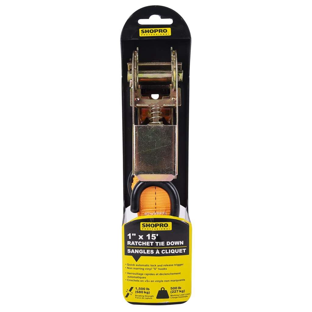 1&quot; x 15&#39; Ratchet Tie Down